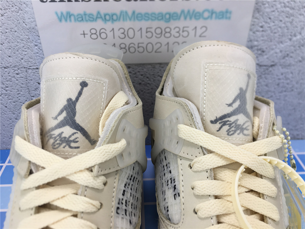 New batch Off-White x Wmns Air Jordan 4 SP Sail CV9388-100